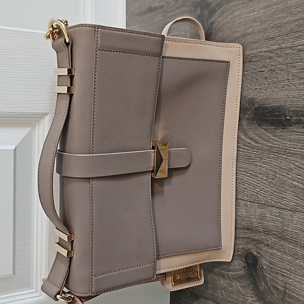 Badgley Mischka Lena Saffiano Leather Satchel